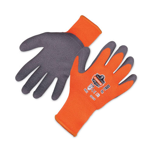 Ergodyne Proflex 7401 Coated Lightweight Winter Gloves Orange 2x-large Pair