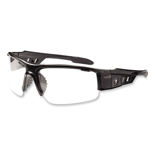 Ergodyne Skullerz Dagr Safety Glasses Black Nylon Impact Frame Anti-fog Clear Polycarbonate Lens