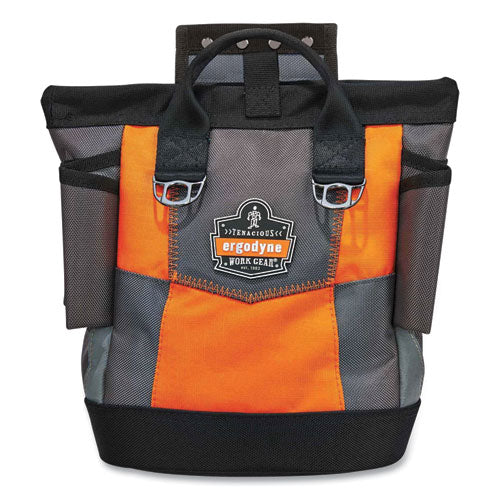Ergodyne Arsenal 5527 Premium Topped Tool Pouch With Hinged Closure 6x10x11.5 Polyester Orange