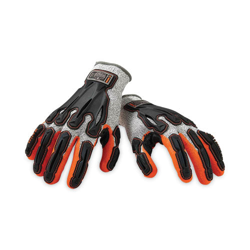 Ergodyne Proflex 922cr Nitrile Coated Cut-resistant Gloves Gray X-large Pair