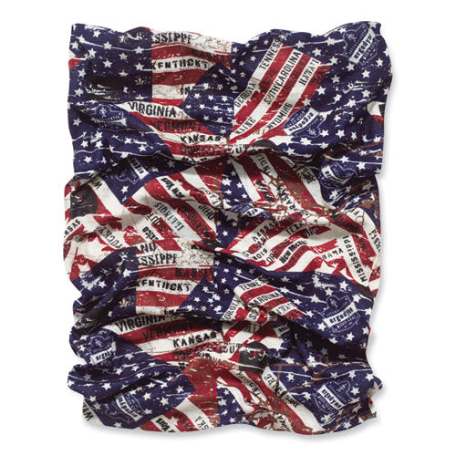 Ergodyne Chill-its 6485 Multi-band Polyester One Size Fits Most Stars And Stripes