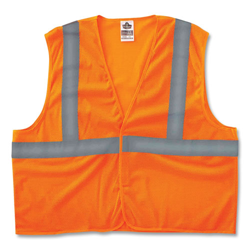 Ergodyne Glowear 8205hl Class 2 Super Economy Mesh Vest Polyester Orange X-small