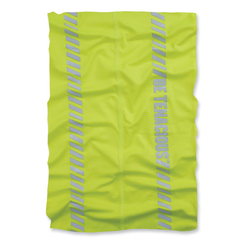 Ergodyne Chill-its 6487r Reflective Cooling Multi-band Polyester/spandex One Size Fits Most Hi-vis Lime