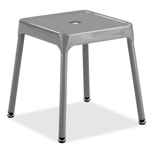Safco Steel Guest Stool Backless Supports Up To 275 Lb 15" To 15.5" Seat Height Silver Seat/base