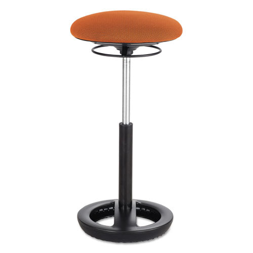 Safco Twixt Extended-height Ergonomic Chair Supports 250 Lb 22" To 32" High Orange Seat Black Base