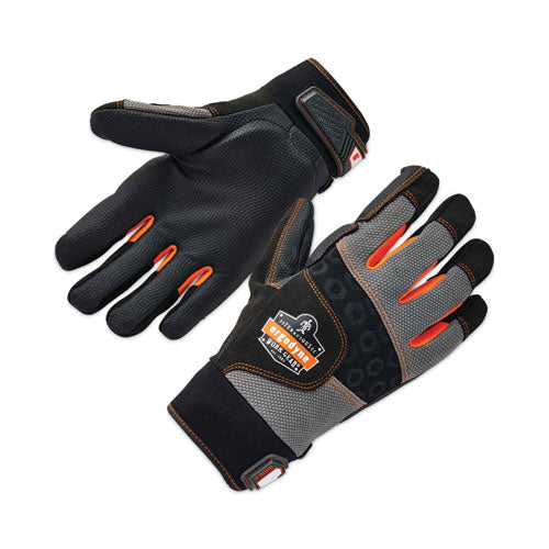 Ergodyne Proflex 9002 Certified Full-finger Anti-vibration Gloves Black Medium Pair