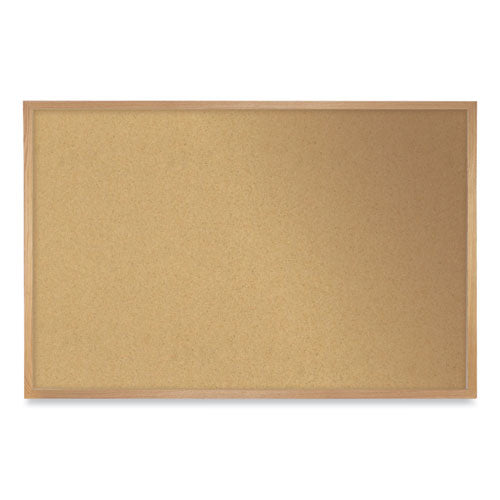 Ghent Natural Cork Bulletin Board With Frame 60.5x36.5 Tan Surface Oak Frame