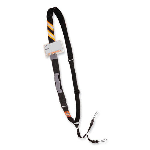 Ergodyne Squids 3137 Padded Barcode Scanner Lanyard Sling 49" To 60" Long Black