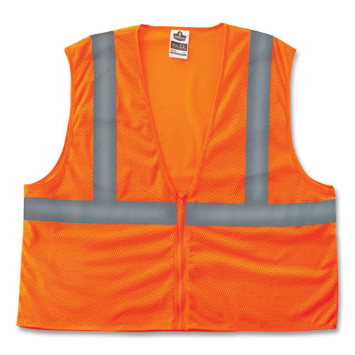 Ergodyne Glowear 8205z Class 2 Super Economy Mesh Vest Polyester Orange Small/medium
