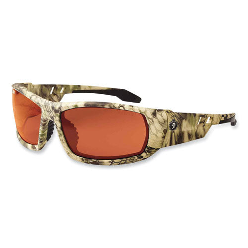 Ergodyne Skullerz Odin Safety Glasses Kryptek Highlander Nylon Impact Frame Polrizd Copper Polycarb Lens