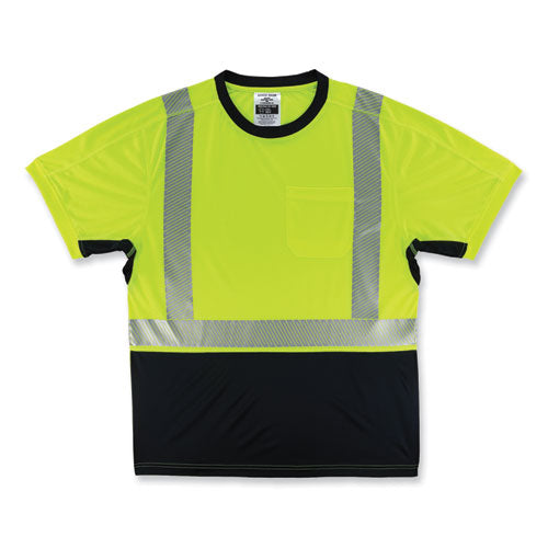 Ergodyne Glowear 8283bk Class 2 Lightweight Performance Hi-vis T-shirt Polyester 2x-large Lime