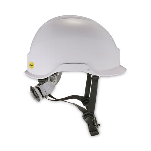 Ergodyne Skullerz 8974-mips Class E Safety Helmet With Mips Elevate Ratchet Suspension White