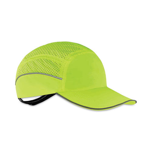 Ergodyne Skullerz 8955 Lightweight Bump Cap Hat Long Brim Lime