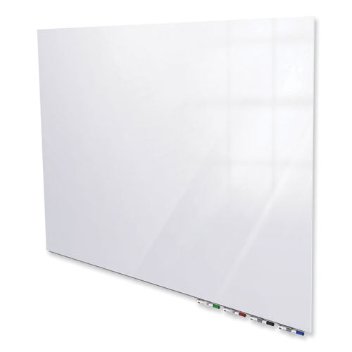 Ghent Aria Low Profile Magnetic Glass Whiteboard 36x24 White Surface