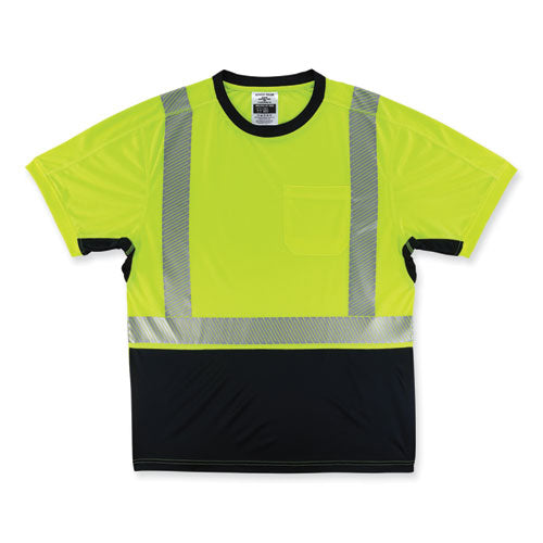 Ergodyne Glowear 8283bk Class 2 Lightweight Performance Hi-vis T-shirt Polyester X-large Lime