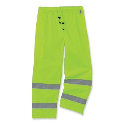 Ergodyne Glowear 8915 Class E Hi-vis Rain Pants X-large Lime