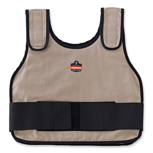 Ergodyne Chill-its 6230 Standard Phase Change Cooling Vest With Packs Cotton Large/x-large Khaki