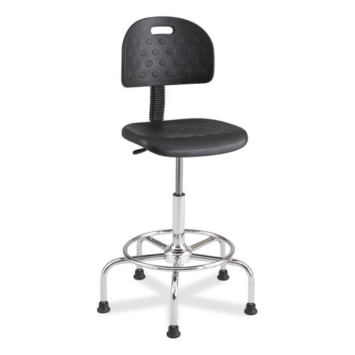 Safco Workfit Economy Industrial Chair Up To 400 Lb 22" To 30" High Black Seat/back Silver Base