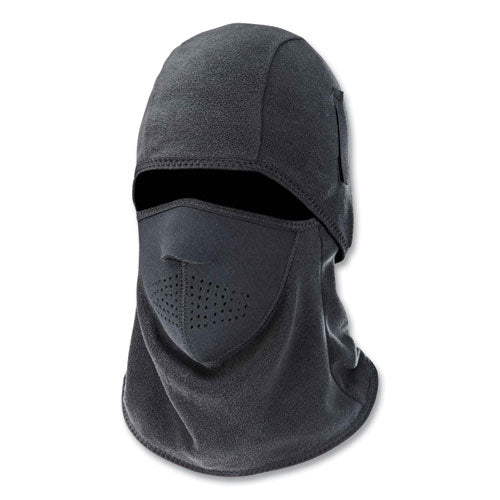 Ergodyne N-ferno 6827 2-piece Fleece Neoprene Balaclava Face Mask One Size Fits Most Black