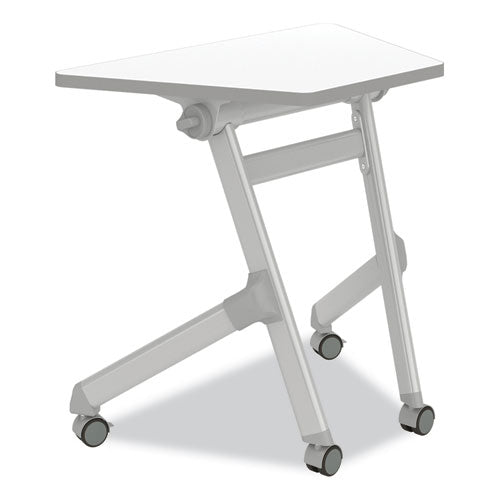 Safco Learn Nesting Trapezoid Desk 32.83"x22.25" To 29.5" White/silver
