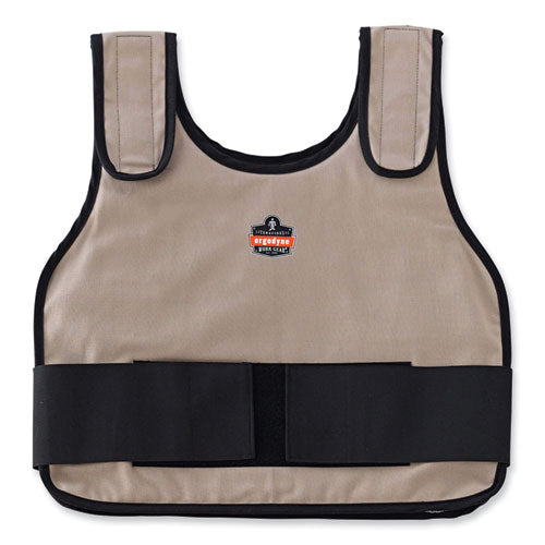 Ergodyne Chill-its 6235 Standard Phase Change Cooling Vest Cotton Small/medium Khaki