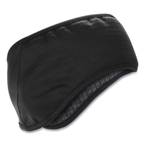 Ergodyne N-ferno 6887 2-layer Winter Headband Spandex/fleece One Size Fits Most Black