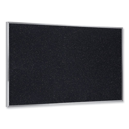 Ghent Aluminum-frame Recycled Rubber Bulletin Boards 36x24 Confetti Surface Satin Aluminum Frame