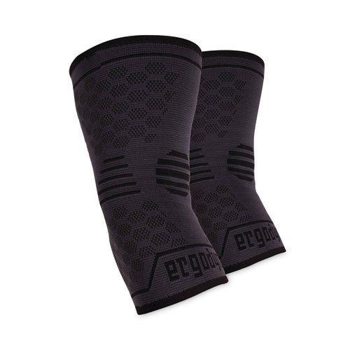 Ergodyne Proflex 651 Elbow Compression Sleeve Large Gray/black