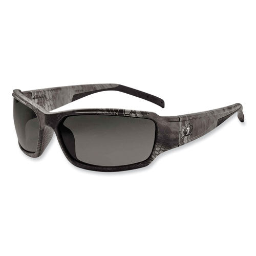 Ergodyne Skullerz Thor Safety Glasses Kryptek Tyhpon Nylon Impact Frame Smoke Polycarbonate Lens