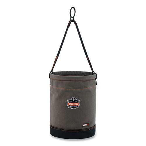 Ergodyne Arsenal 5960 Canvas Hoist Bucket With D-rings 150 Lb Gray