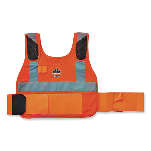 Ergodyne Chill-its 6240 Phase Change Cooling Vest Elastic Extenders 3.5" Orange