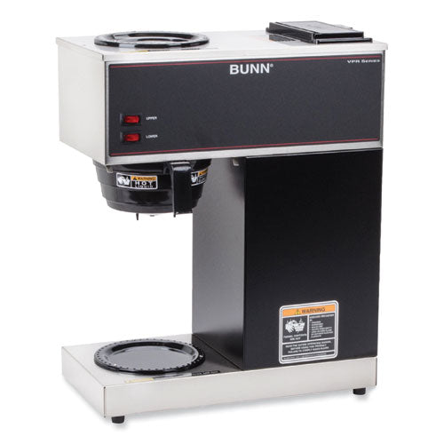 BUNN Vpr 12-cup Commercial Pourover Coffee Brewer Gray/stainless Steel