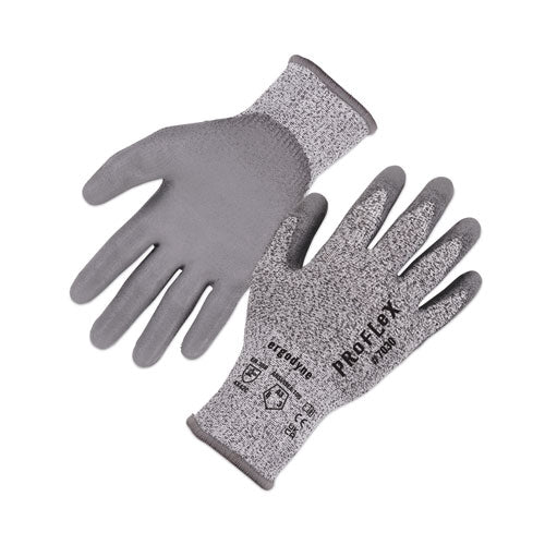 Ergodyne Proflex 7030 Ansi A3 Pu Coated Cr Gloves Gray Large Pair