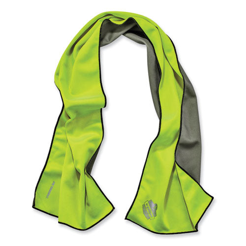 Ergodyne Chill-its 6602mf Evaporative Microfiber Cooling Towel 40.9x9.8 One Size Microfiber Lime