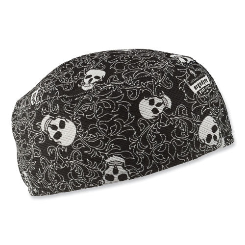 Ergodyne Chill-its 6630 High-performance Terry Cloth Skull Cap Polyester One Size Fits Most Skulls