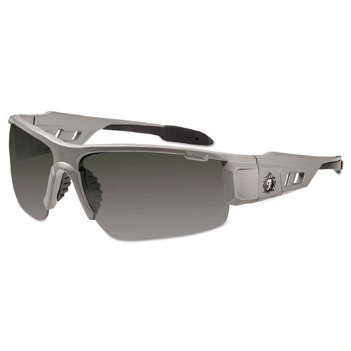 Ergodyne Skullerz Dagr Safety Glasses Matte Gray Frame/smoke Lens Nylon/polycarb