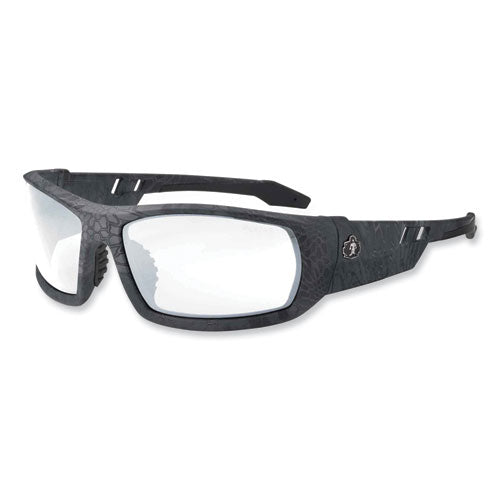 Ergodyne Skullerz Odin Safety Glasses Kryptek Typhon Nylon Impact Frame Antifog Clear Polycarbonate Lens