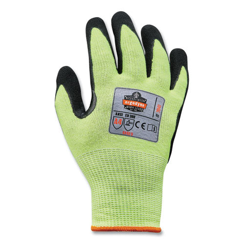 Ergodyne Proflex 7041-case Ansi A4 Nitrile Coated Cr Gloves Lime X-large 144 Pairs/Case