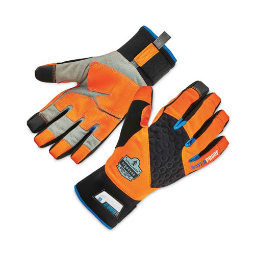 Ergodyne Proflex 818wp Thermal Wp Gloves With Tena-grip Orange Medium Pair