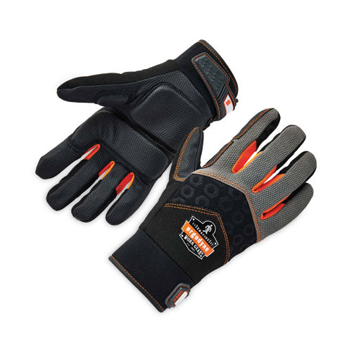 Ergodyne Proflex 9001 Full-finger Impact Gloves Black Medium Pair