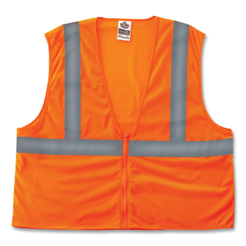 Ergodyne Glowear 8205z Class 2 Super Economy Mesh Vest Polyester Orange Large/x-large