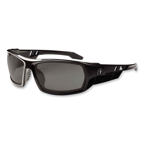 Ergodyne Skullerz Odin Safety Glasses Black Nylon Impact Frame Polarized Smoke Polycarbonate Lens