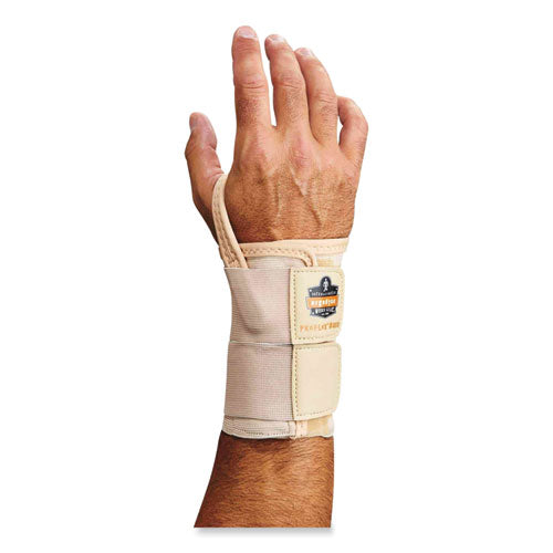 Ergodyne Proflex 4010 Double Strap Wrist Support X-large Fits Left Hand Tan