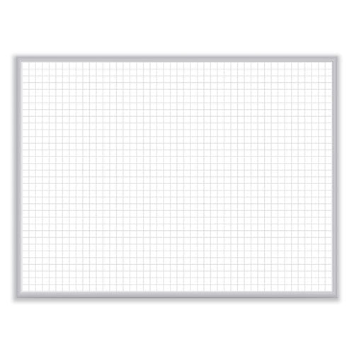 Ghent Non-magnetic Whiteboard With Aluminum Frame 24x17.81 White Surface Satin Aluminum Frame