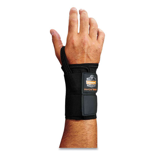 Ergodyne Proflex 4010 Double Strap Wrist Support Small Fits Left Hand Black