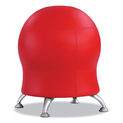 Safco Zenergy Ball Chair Backless Supports Up To 250 Lb Red Vinyl