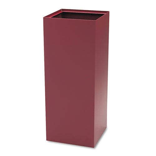 Safco Public Square Recycling Receptacles Can Recycling 37 Gal Steel Burgundy