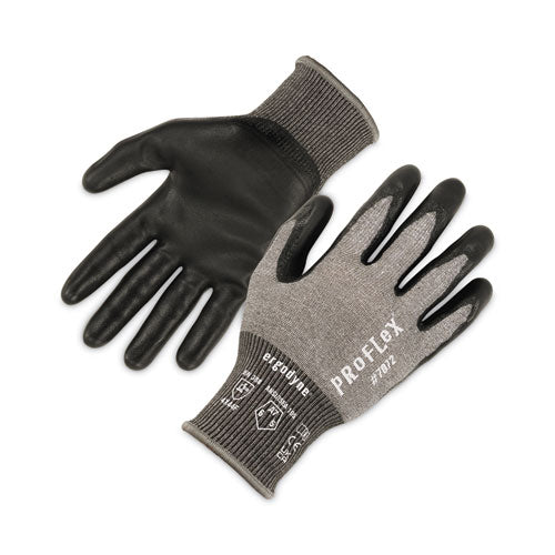 Ergodyne Proflex 7072 Ansi A7 Nitrile-coated Cr Gloves Gray Small Pair