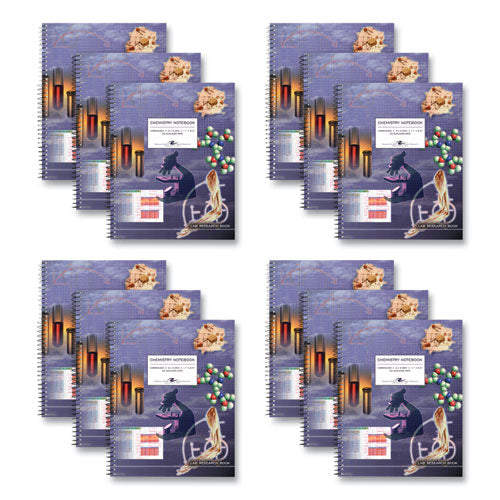 Roaring Spring Lab/science Carbonless Notebook Quad Rule (4 Sq/in) Multicolor Cover (100) 11x8.5 Sheets 12/ctships In 4-6 Business Days