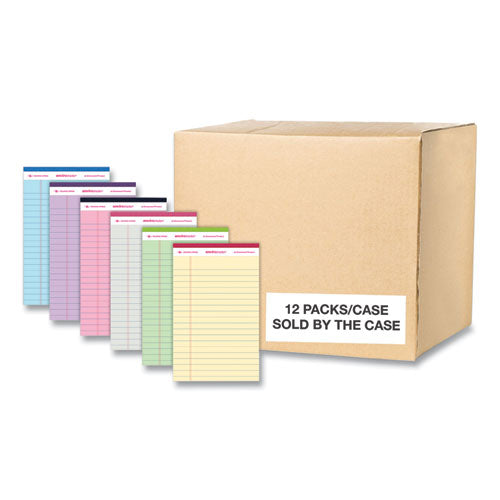Roaring Spring Enviroshades Legal Notepads 50 Assorted 5x8 Sheets 72 Notepads/Case